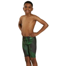 HydroLast Sonar Waves Jammer Swimsuit Youth (22 - 28) -Speede Trendy 7595543101608 green 3a