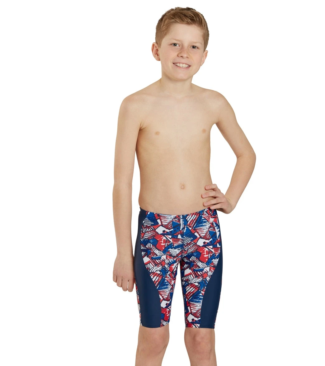 Tribal Graffiti Splice Jammer Swimsuit Youth (22 - 28) 1 Tribal Graffiti Splice Jammer Swimsuit Youth (22 - 28)