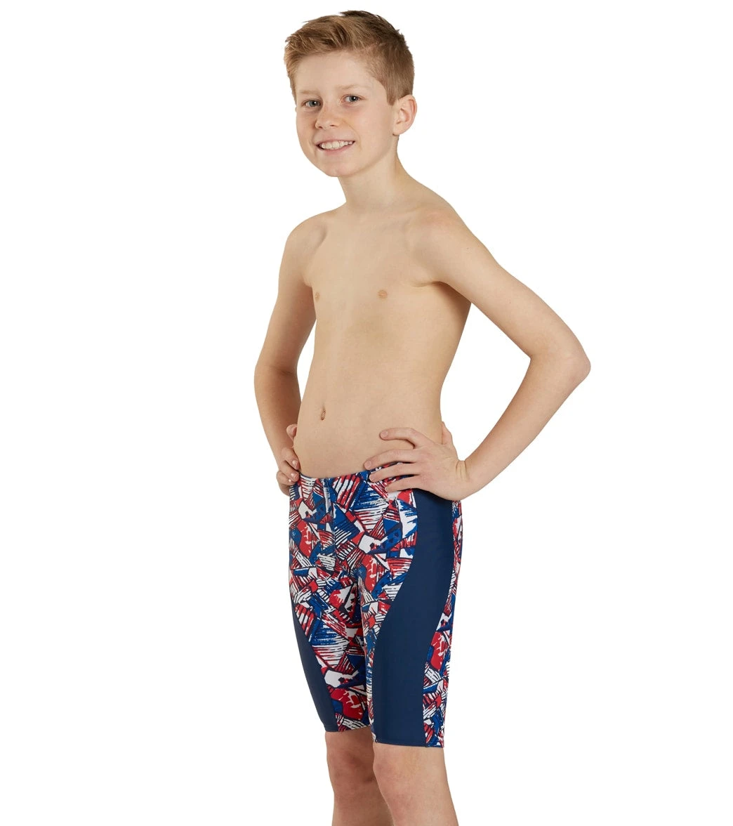 Tribal Graffiti Splice Jammer Swimsuit Youth (22 - 28) 3 Tribal Graffiti Splice Jammer Swimsuit Youth (22 - 28) - Image 3