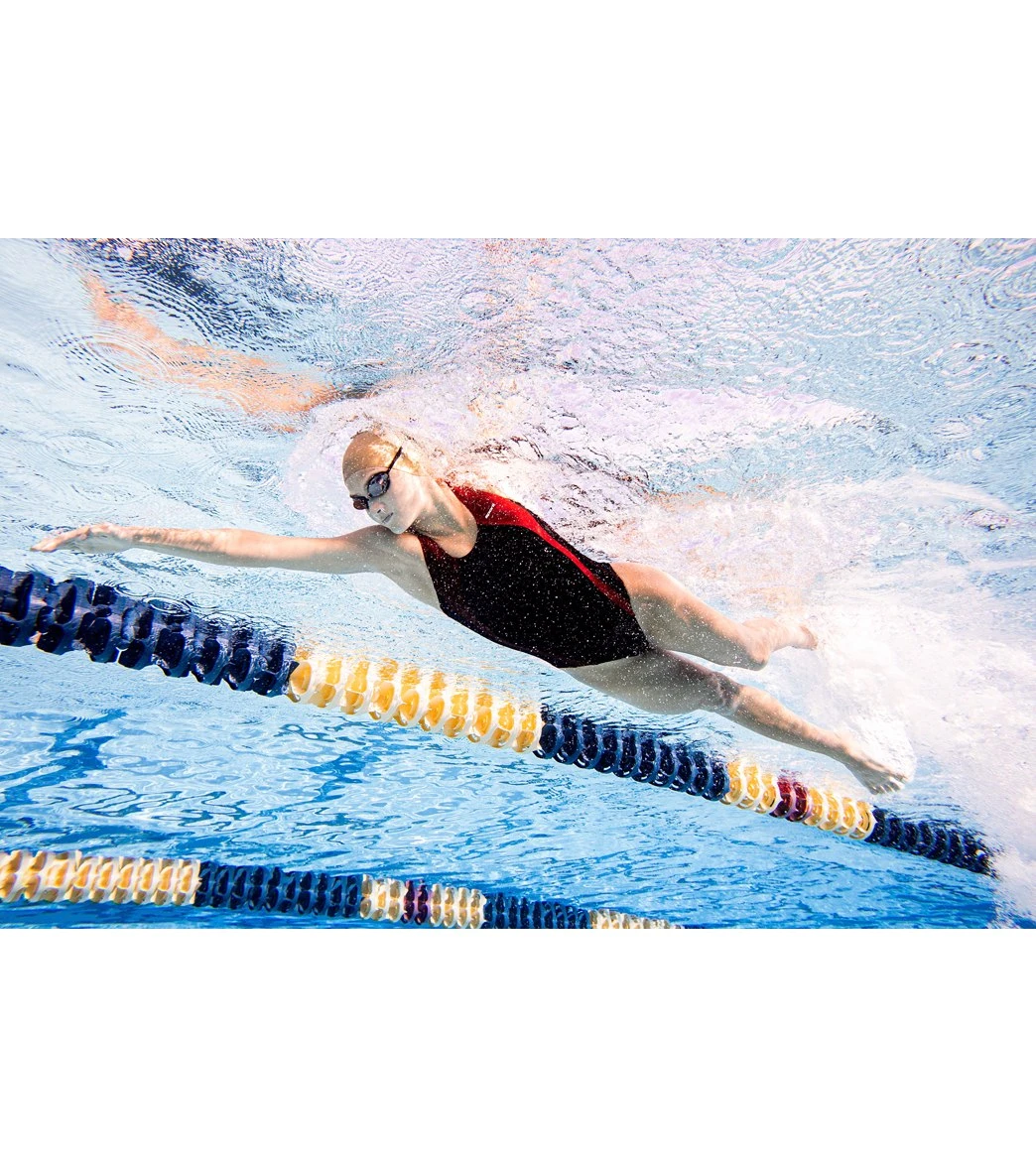 Piped Splice Wide Strap One Piece Swimsuit 5 Piped Splice Wide Strap One Piece Swimsuit - Image 5