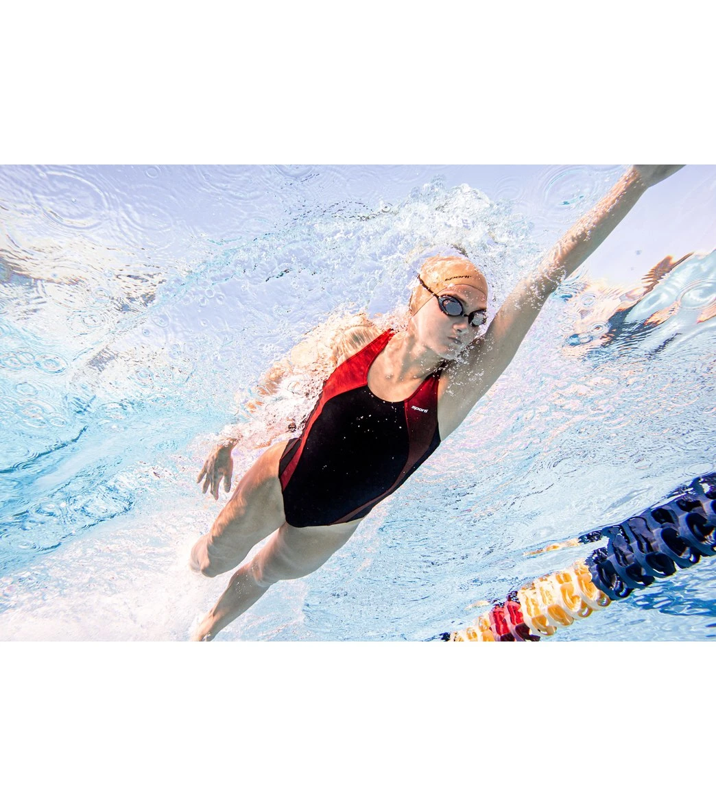 Piped Splice Wide Strap One Piece Swimsuit 6 Piped Splice Wide Strap One Piece Swimsuit - Image 6