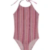 Splendid Girls' Lurex Stripe One Piece Swimsuit (Big Kid)