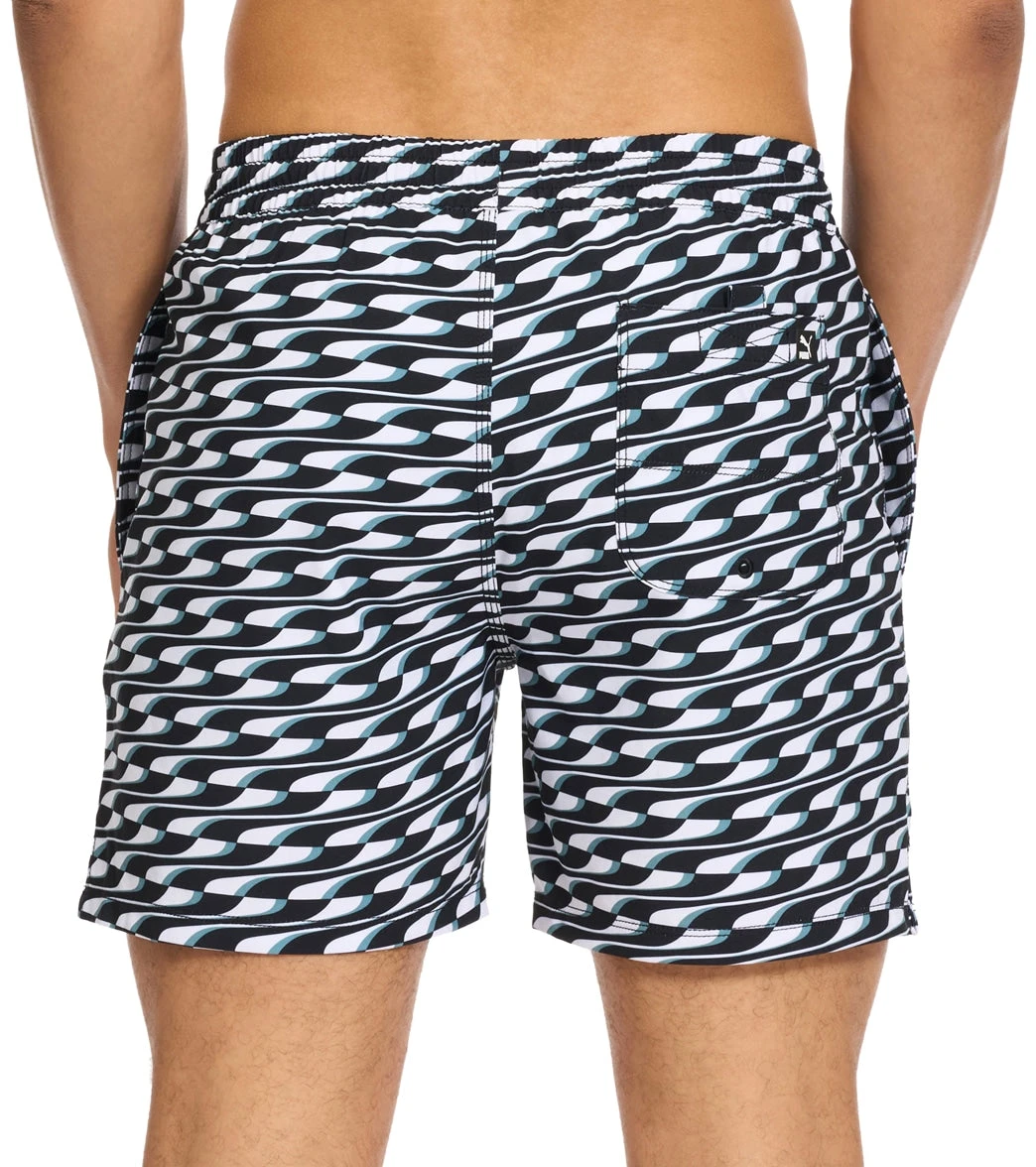 Puma Men's 5.5" Quickdry Printed Swim Trunks 2 Puma Men's 5.5" Quickdry Printed Swim Trunks - Image 2