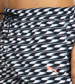 Puma Men's 5.5" Quickdry Printed Swim Trunks 8 Puma Men's 5.5" Quickdry Printed Swim Trunks -Speede Trendy 7621702156456 pumablack 4a