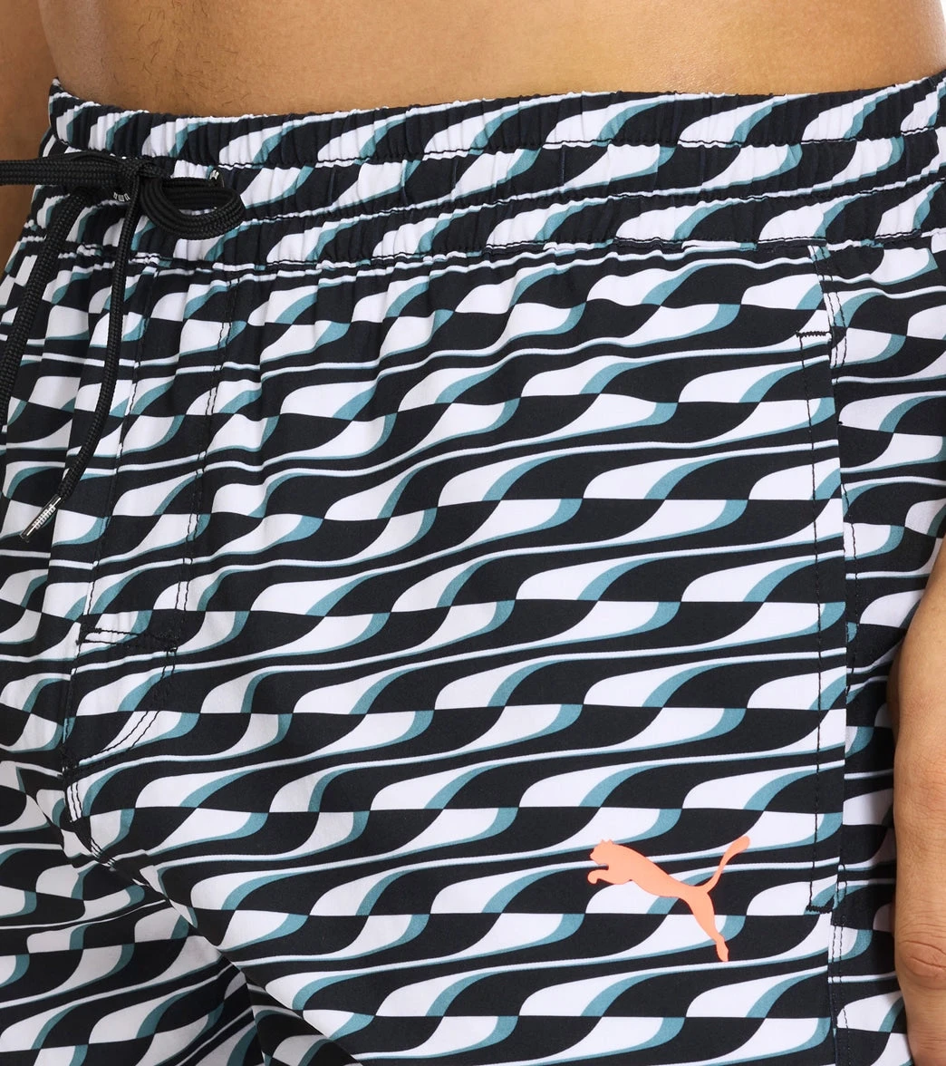 Puma Men's 5.5" Quickdry Printed Swim Trunks 4 Puma Men's 5.5" Quickdry Printed Swim Trunks - Image 4