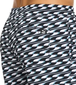 Puma Men's 5.5" Quickdry Printed Swim Trunks 9 Puma Men's 5.5" Quickdry Printed Swim Trunks -Speede Trendy 7621702156456 pumablack 5a