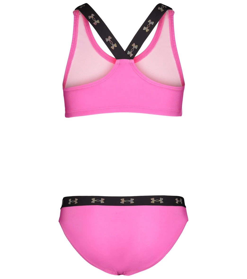 Under Armour Girls' UA Two Piece Racer Bikini Set (Big Kid) 2 Under Armour Girls' UA Two Piece Racer Bikini Set (Big Kid) - Image 2