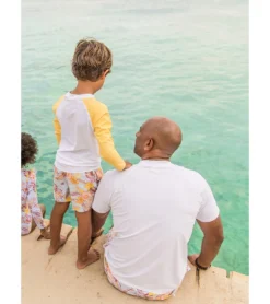 Boys' Boho Tropical Sustainable Swim Trunks (Toddler, Little Kid, Big Kid) -Speede Trendy 7652777197736 blue 4a