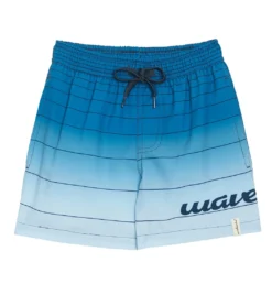 Boy's Ombre Stripe Swim Trunks