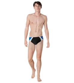 Speedo Vibe Men's Dual Colorblock One Brief Swimsuit -Speede Trendy 7762588631208 anthracite 4a
